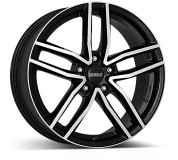 DEZENT TR dark 8,5x18 5x112 ET56 černý lak/leštěná čelní plocha