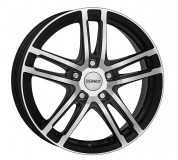 DEZENT TZ dark 6x15 5x112 ET43 černý lak/leštěná čelní plocha