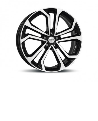 DEZENT TA dark 7x17 5x112 ET45 černý lak/leštěná čelní plocha