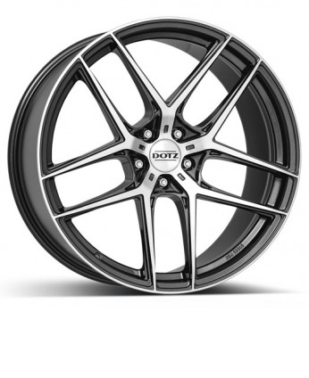 DOTZ LagunaSeca dark 10x20 5x120 ET40 šedostříbrný lak/leštěná čelní plocha
